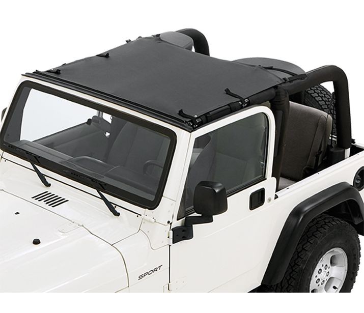 Bestop 52403-35 - Jeep Wrangler Bikini Top Sun Standard Targa Style Bikini Top For Jeep 1997-2006 Wrangler TJ Black Diamond Fabric Bestop 52403-35 - Jeep Wrangler Bikini Top Sun Standard Targa Style Bikini Top For Jeep 1997-2006 Wrangler TJ Black Diamond Fabric