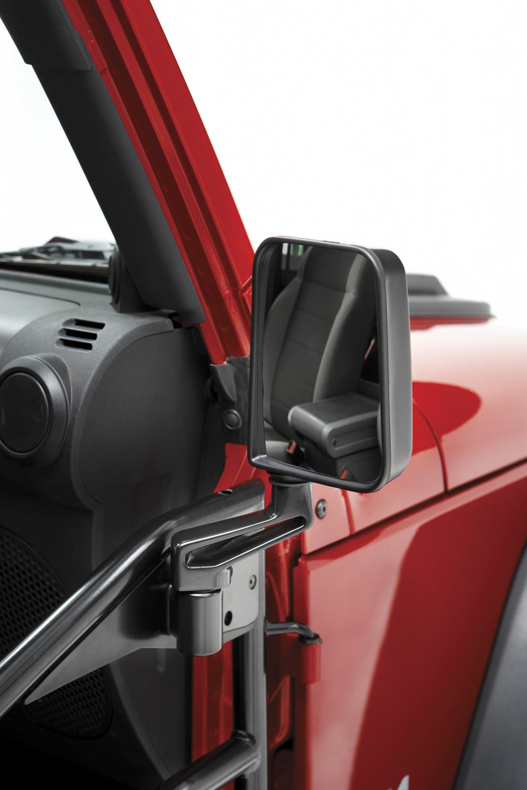 Bestop 51262-01 - Jeep Mirror Replacement Set For Jeep 1987-1995 Wrangler YJ Slotted Arm Design Black Cast Aluminum Bestop 51262-01 - Jeep Mirror Replacement Set For Jeep 1987-1995 Wrangler YJ Slotted Arm Design Black Cast Aluminum