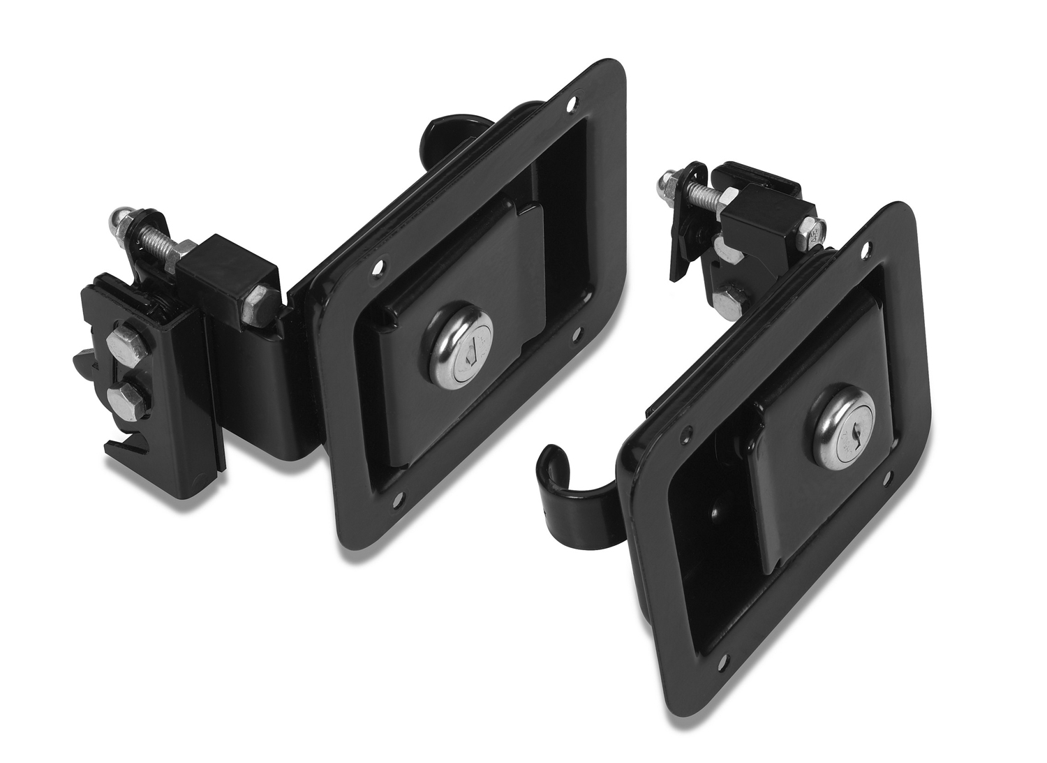 Bestop 51251-01 - Jeep Door Handle Latches For Jeep 1987-1995 Wrangler YJ Black Steel