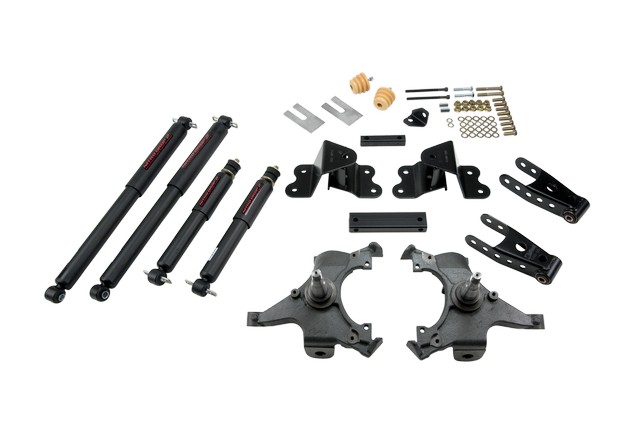 Belltech 690ND - LOWERING KITS  Front And Rear Complete Kit W/ Nitro Drop 2 Shocks 1988-1998 Chevrolet Silverado/Sierra C1500 (Ext Cab) 2 in. F/4 in. R drop W/ Nitro Drop II Shocks