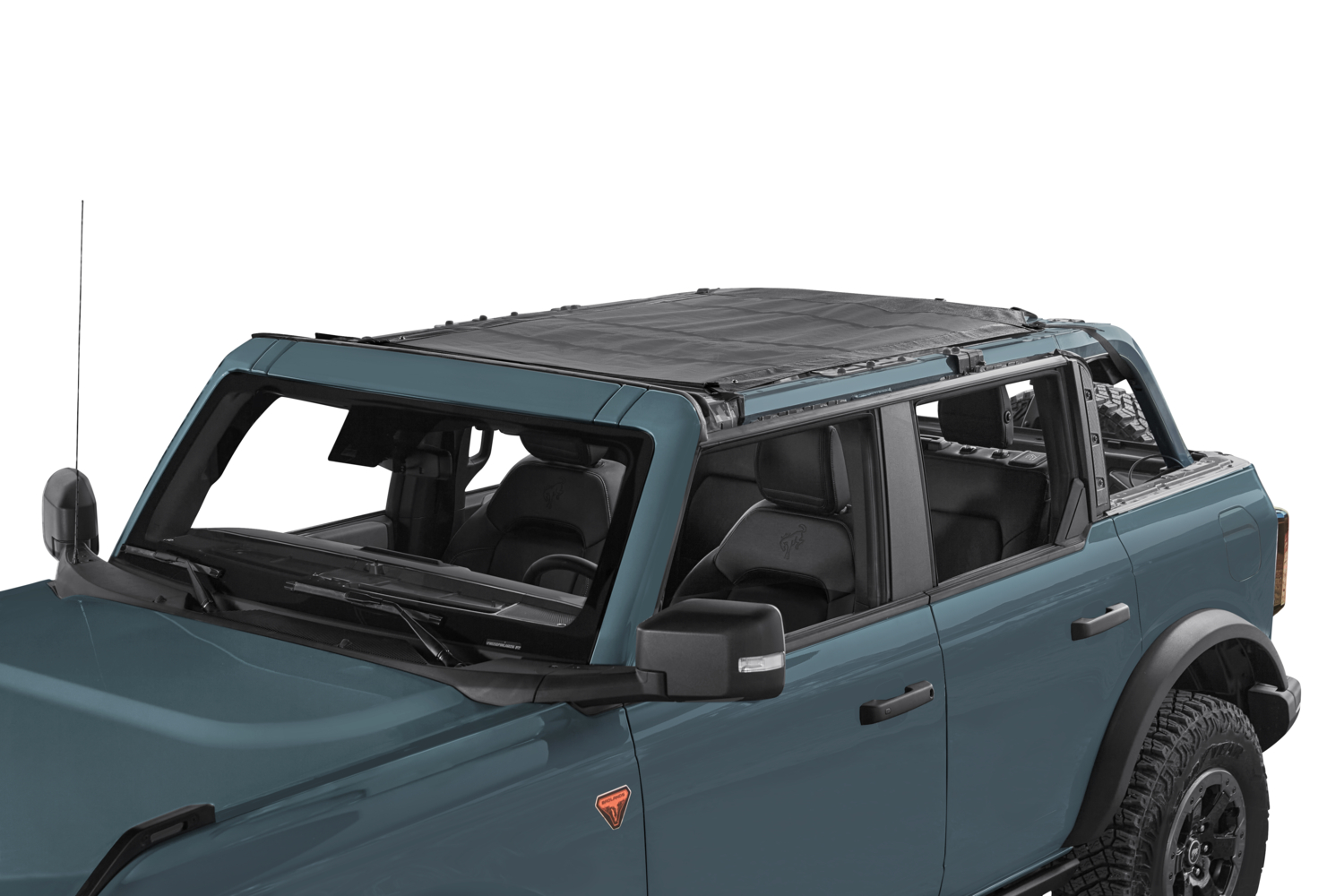 Bestop 52421-11 - Ford Bronco Bikini TopAccess Bimini For Ford 2021-2024 Bronco 4 Door Mesh