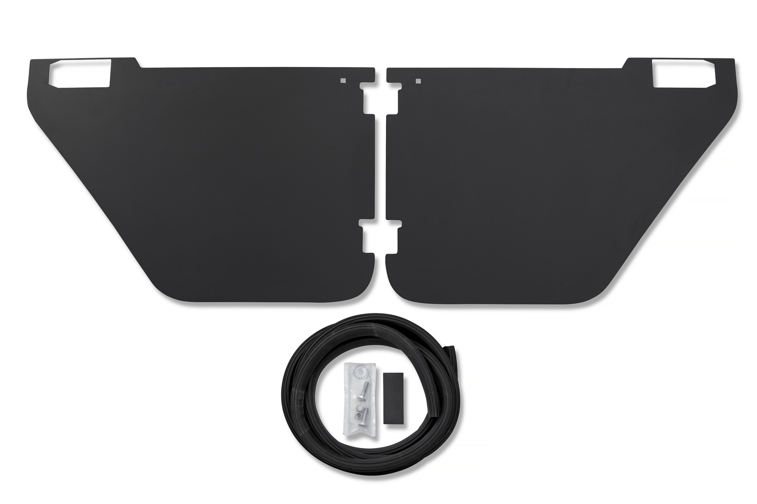 Bestop 51745-01 - HighRock 4x4 Element Door Enclosure Panels For Jeep 2020-2024 Gladiator Rear Black
