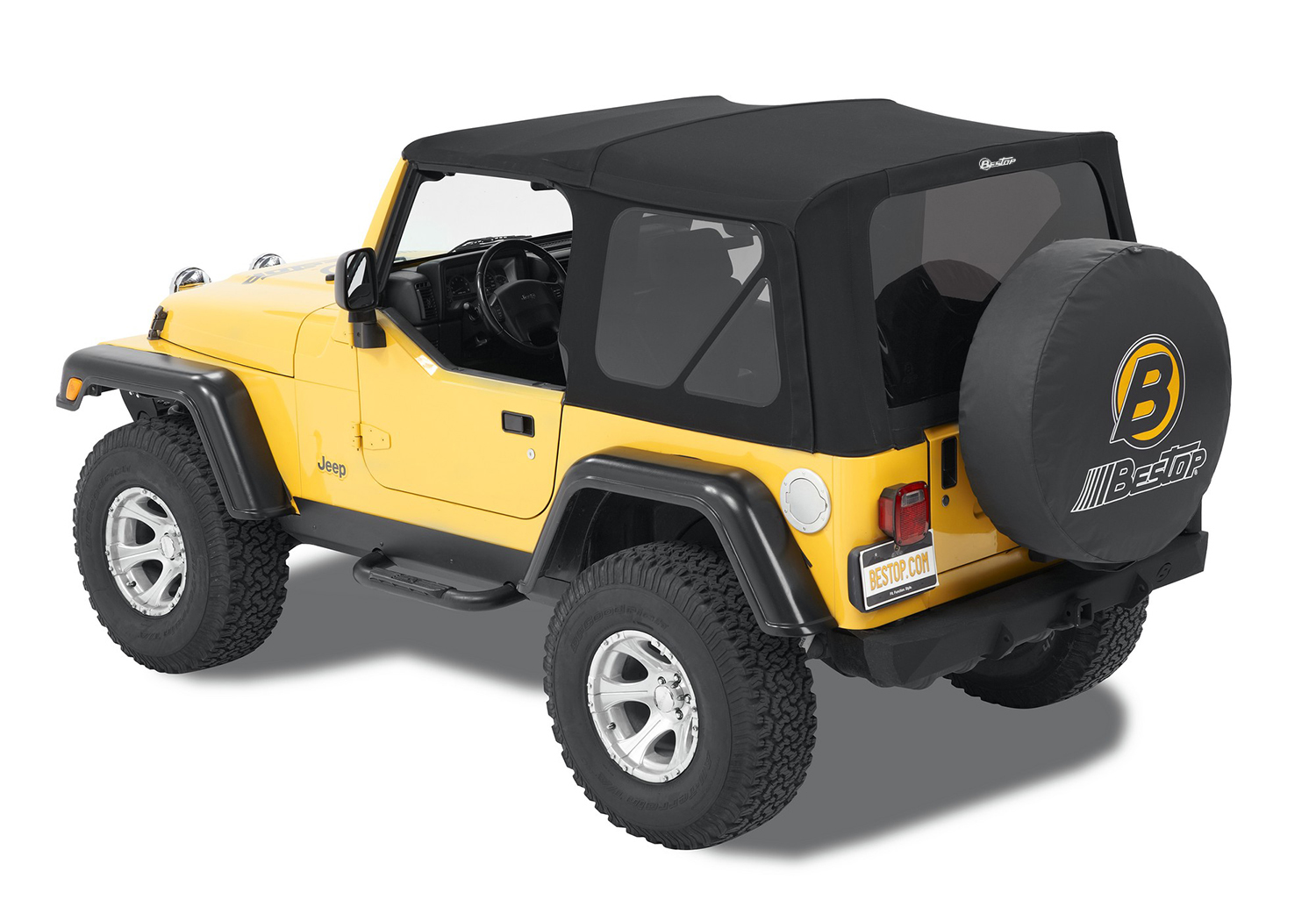 Bestop 54820-17 - Jeep Soft Top Supertop Squareback Soft Top For Jeep 1997-2006 Wrangler TJ Black Premium Twill Bestop 54820-17 - Jeep Soft Top Supertop Squareback Soft Top For Jeep 1997-2006 Wrangler TJ Black Premium Twill