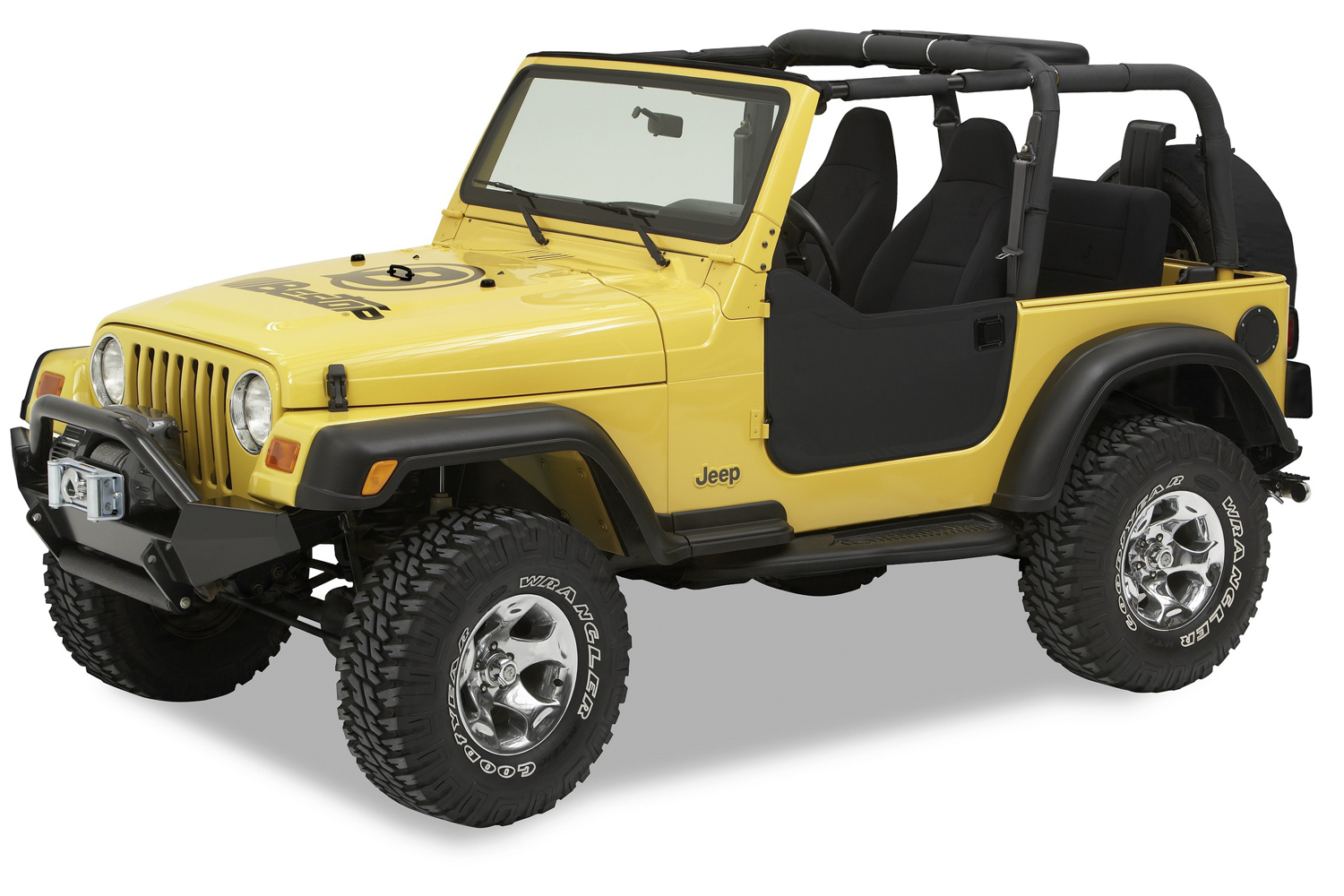 Bestop 53039-15 - Lower Fabric Half Doors For Jeep 1997-2006 Wrangler TJ Black Denim Bestop 53039-15 - Lower Fabric Half Doors For Jeep 1997-2006 Wrangler TJ Black Denim