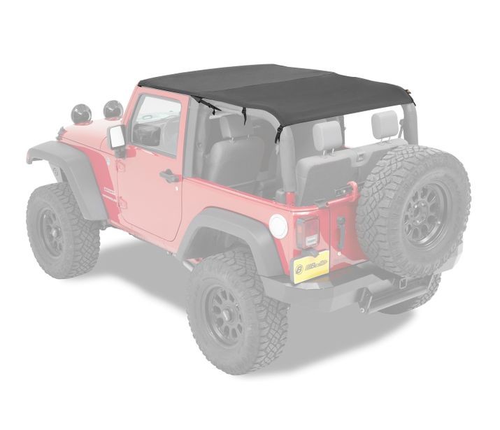 Bestop 52593-35 - Jeep Wrangler Bikini Top Header Safari Cable Style Bikini Tops For Jeep 2010-2018 Wrangler JK 2 Door Black Diamond Bestop 52593-35 - Jeep Wrangler Bikini Top Header Safari Cable Style Bikini Tops For Jeep 2010-2018 Wrangler JK 2 Door Black Diamond