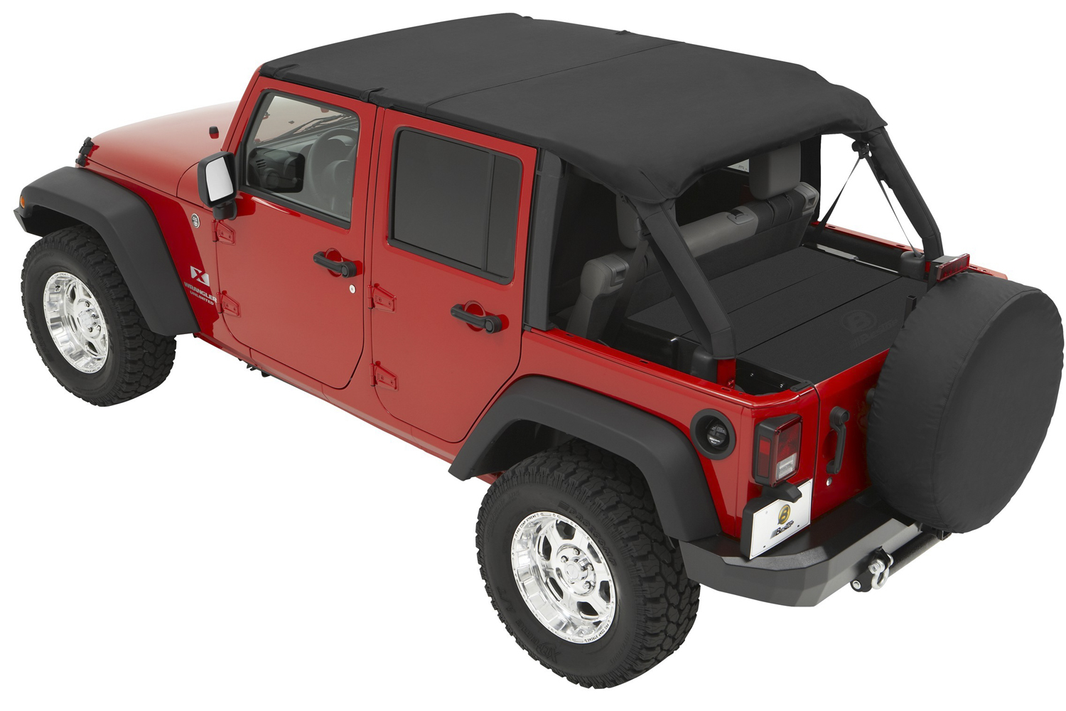 Bestop 52581-35 - Jeep Bikini Top Header Safari Bikini Tops For Jeep 2007-2009 Wrangler JK 4 Door Black Diamond Fabric Bestop 52581-35 - Jeep Bikini Top Header Safari Bikini Tops For Jeep 2007-2009 Wrangler JK 4 Door Black Diamond Fabric