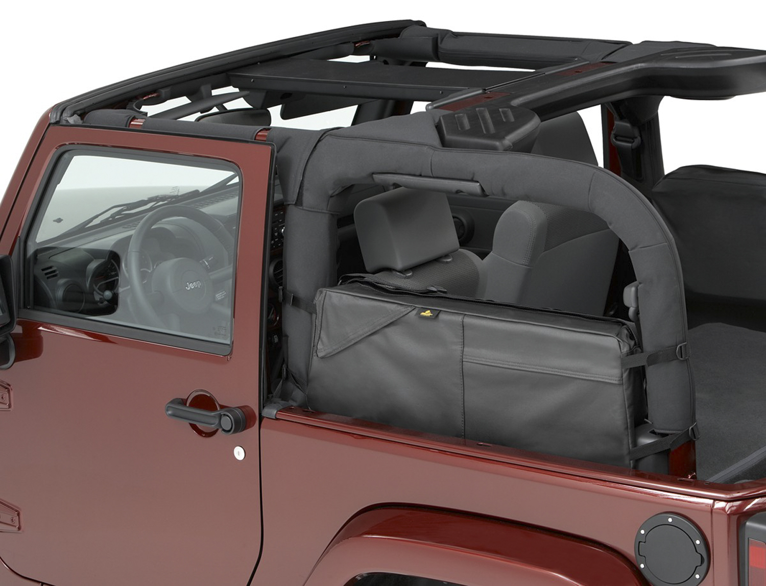 Bestop 54110-35 - RoughRider Saddlebag/Duffle For Jeep 2007-2018 Wrangler JK 2 Door 28x12x6 Inch Black Diamond Bestop 54110-35 - RoughRider Saddlebag/Duffle For Jeep 2007-2018 Wrangler JK 2 Door 28x12x6 Inch Black Diamond