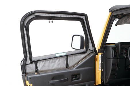 Bestop 53121-15 - Jeep Fabric Door Skins For Jeep 1997-2006 Wrangler TJ Black Denim Pair Bestop 53121-15 - Jeep Fabric Door Skins For Jeep 1997-2006 Wrangler TJ Black Denim Pair