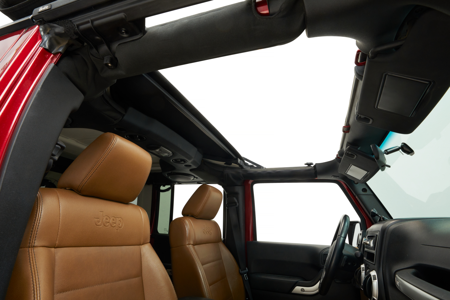 Bestop 52453-17 - Jeep Wrangler Soft Top Sunrider for Hardtop For Jeep 2007-2018 Wrangler JK Black Premium Twill