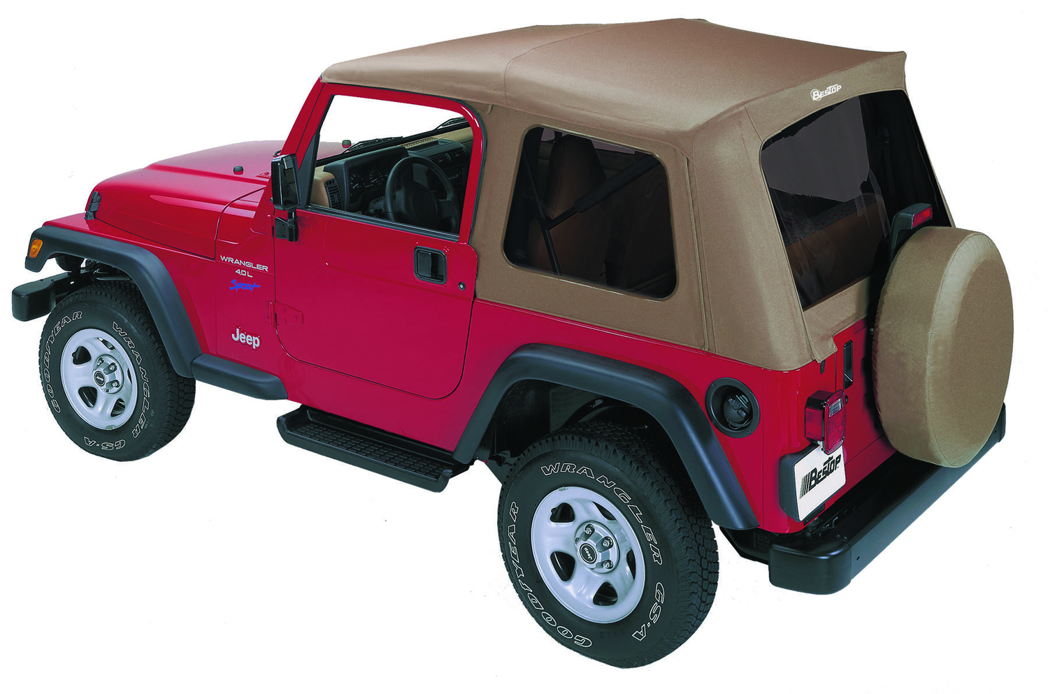Bestop 54709-37 - Jeep Wrangler Soft Top Supertop Classic Squareback Soft Tops For Jeep 1997-2006 Wrangler TJ Tinted Spice Bestop 54709-37 - Jeep Wrangler Soft Top Supertop Classic Squareback Soft Tops For Jeep 1997-2006 Wrangler TJ Tinted Spice