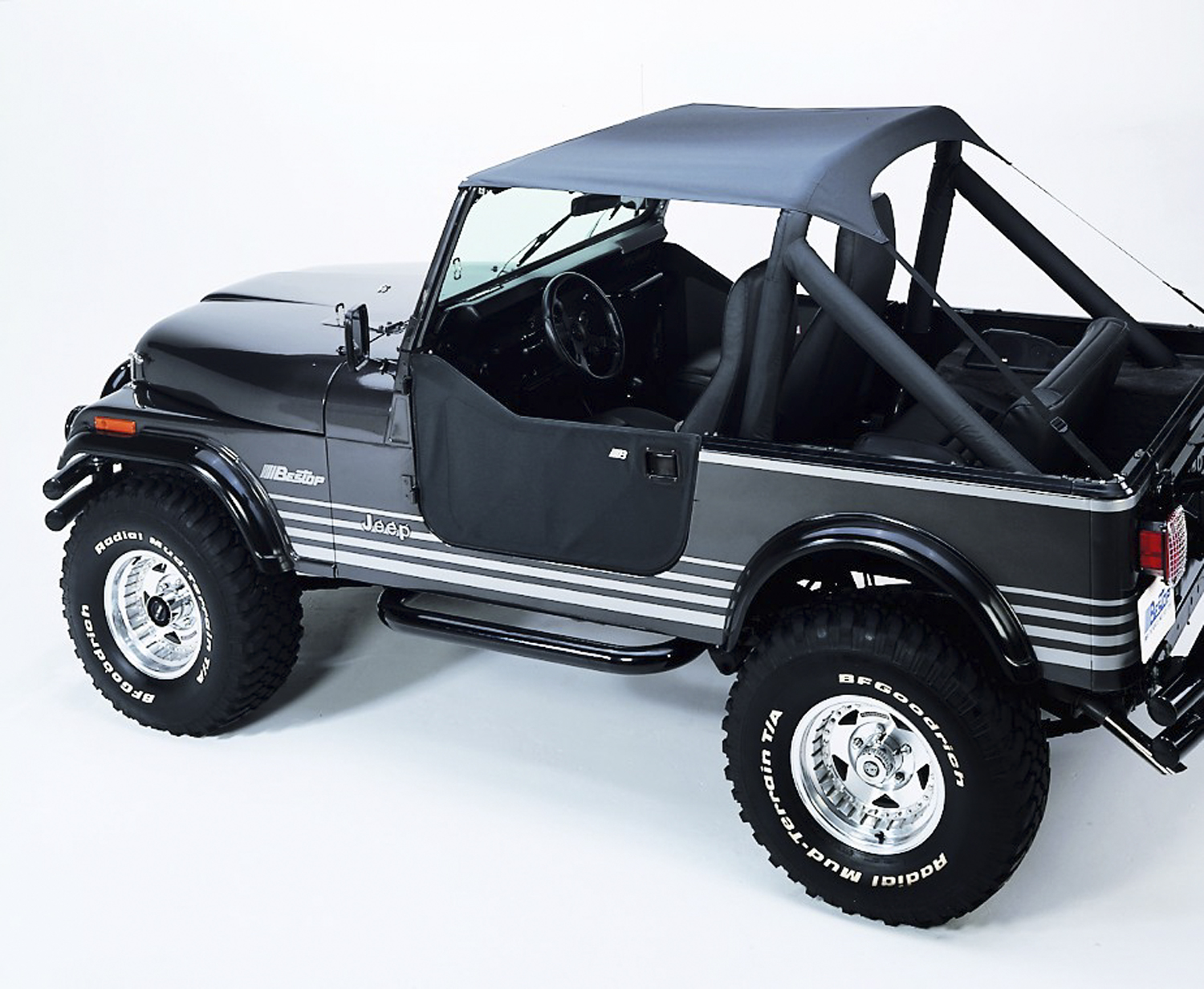 Bestop 52508-09 - Jeep CJ7 Bikini Top Traditional Bikini Top For Jeep 1976-1986 CJ7 Charcoal/Gray Bestop 52508-09 - Jeep CJ7 Bikini Top Traditional Bikini Top For Jeep 1976-1986 CJ7 Charcoal/Gray