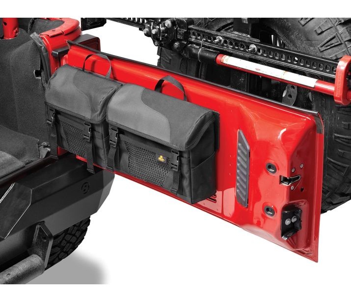 Bestop 54136-35 - RoughRider Tailgate Organizer For Jeep 1987-1995 Wrangler YJ Black Diamond