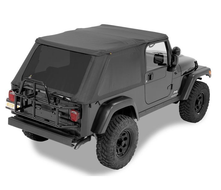 Bestop 52821-35 - Replace-A-Top for Trektop Hardware For Jeep 2004-2006 Wrangler TJ Tinted Black Diamond Fabric Bestop 52821-35 - Replace-A-Top for Trektop Hardware For Jeep 2004-2006 Wrangler TJ Tinted Black Diamond Fabric