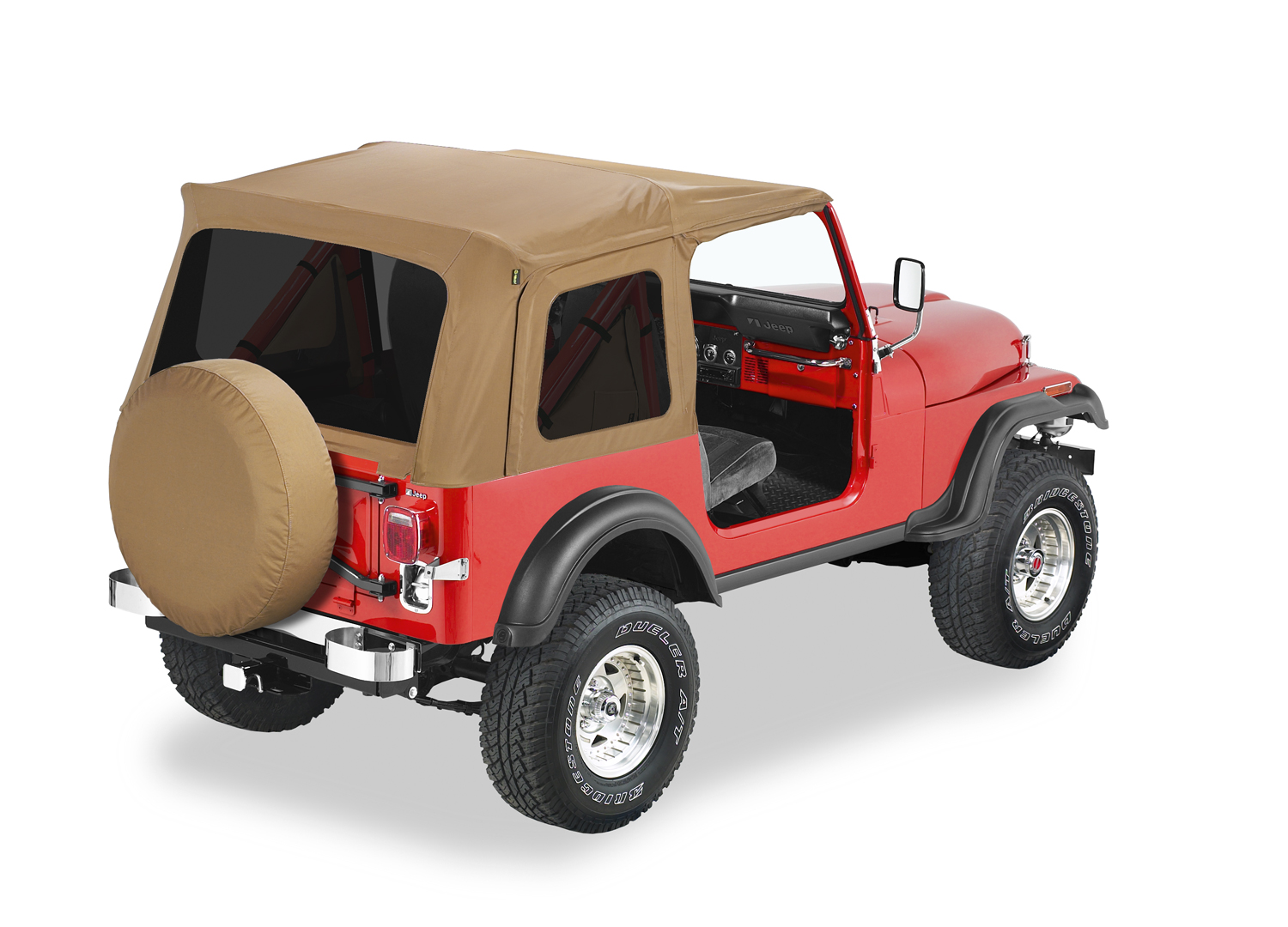 Bestop 54599-37 - Jeep CJ7 Soft Top Supertop Classic Squareback Soft Tops For Jeep 1976-1986 CJ7 Tinted Spice Bestop 54599-37 - Jeep CJ7 Soft Top Supertop Classic Squareback Soft Tops For Jeep 1976-1986 CJ7 Tinted Spice