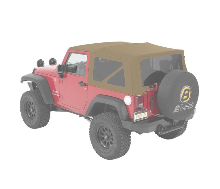 Bestop 58442-74 - Window Replacement Set For Jeep 2007-2018 Wrangler JK 2 Door Fits Supertop 54822 or Replace-A-Top 79846 Pebble Beige Twill Bestop 58442-74 - Window Replacement Set For Jeep 2007-2018 Wrangler JK 2 Door Fits Supertop 54822 or Replace-A-Top 79846 Pebble Beige Twill