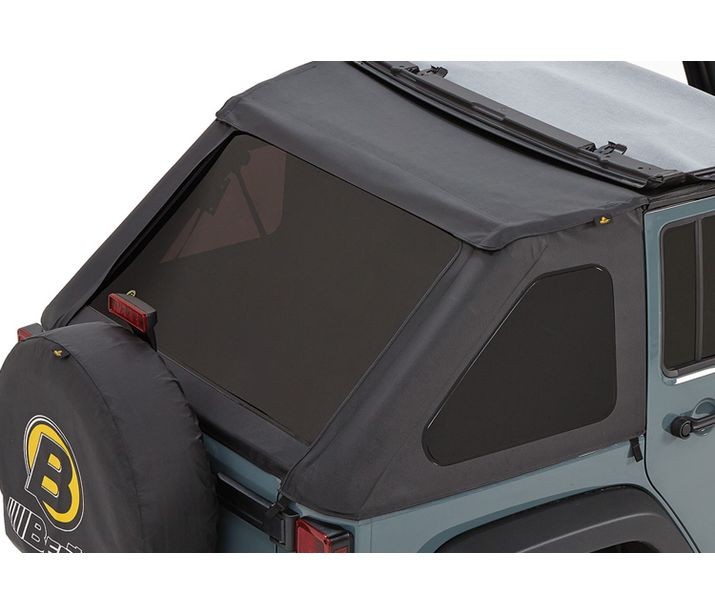 Bestop 58223-35 - Window Replacement Set For Jeep 2007-2018 Wrangler JK 4 Door Fits Trektop 56823 Black Diamond Bestop 58223-35 - Window Replacement Set For Jeep 2007-2018 Wrangler JK 4 Door Fits Trektop 56823 Black Diamond