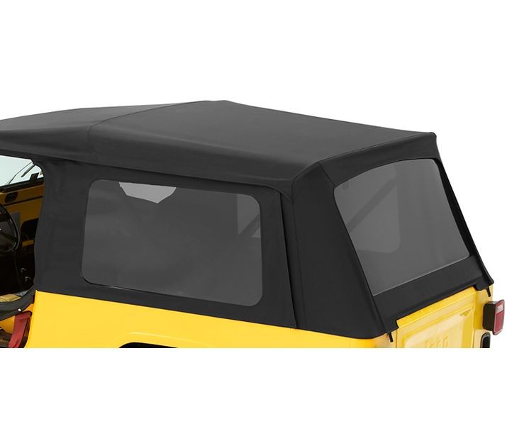 Bestop 58710-35 - Window Replacement Set For Jeep 2004-2006 Wrangler TJ Fits Supertop or Factory Soft Top Black Diamond
