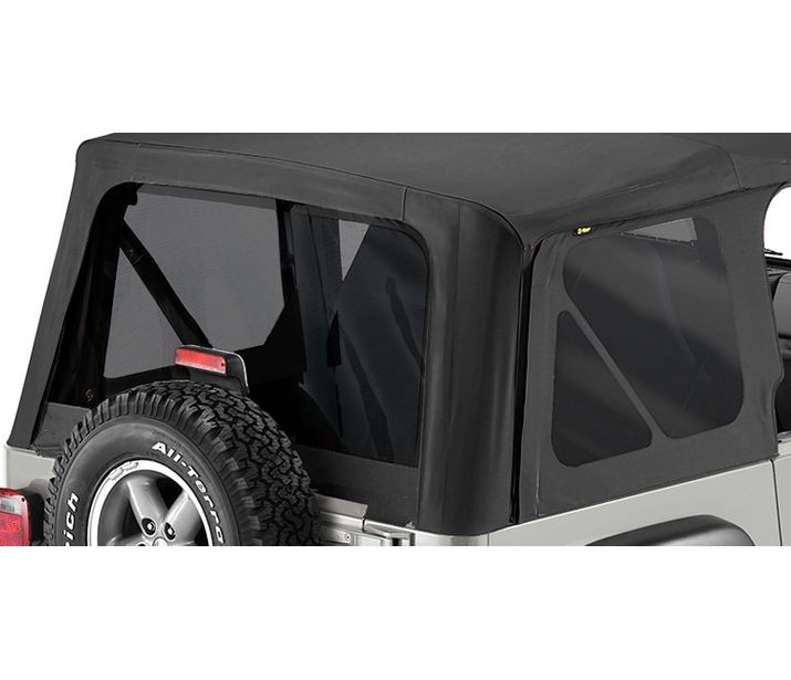 Bestop 58128-35 - Window Replacement Set For Jeep 2003-2006 Wrangler TJ Fits Replace-A-Top 51128, 51129, 51178, 51193 Black Diamond Bestop 58128-35 - Window Replacement Set For Jeep 2003-2006 Wrangler TJ Fits Replace-A-Top 51128, 51129, 51178, 51193 Black Diamond