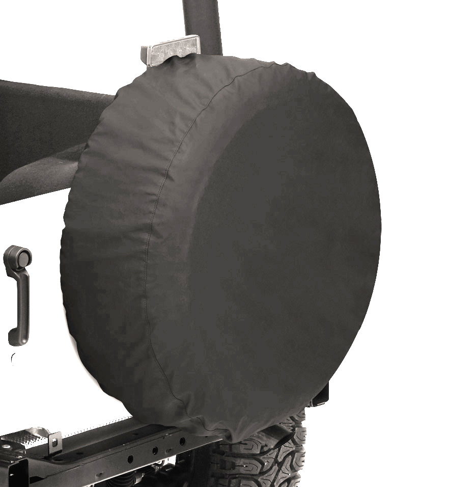 Bestop 61028-15 - Spare Tire Covers Size 28 Inch x 8 Inch Premium Fabric Black Denim