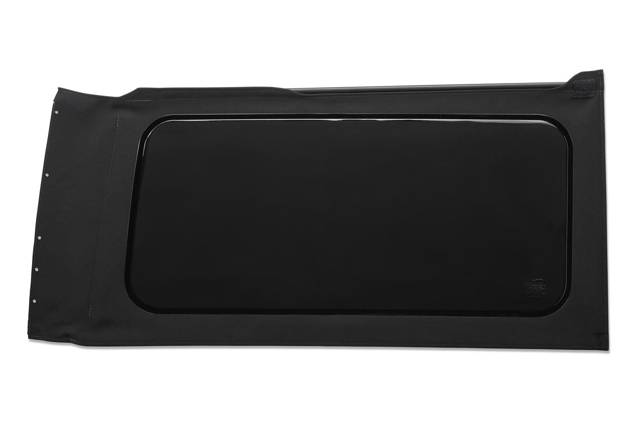 Bestop 58306-17 - Replacement Windows forJeep Soft Top OE JL Replacement Jeep Windows For Jeep 2018-Current Wrangler JL 2 Door Quarter Right Hand 2 Door Tinted Black Premium Twill