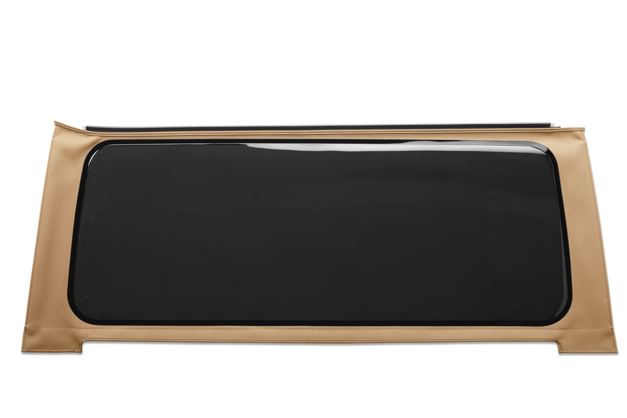 Bestop 58309-71 - Replacement Windows forJeep Soft Top OE JL Replacement Jeep Windows For Jeep 2018-Current Wrangler JL Rear 2 Door/4 Door Tinted Tan Twill