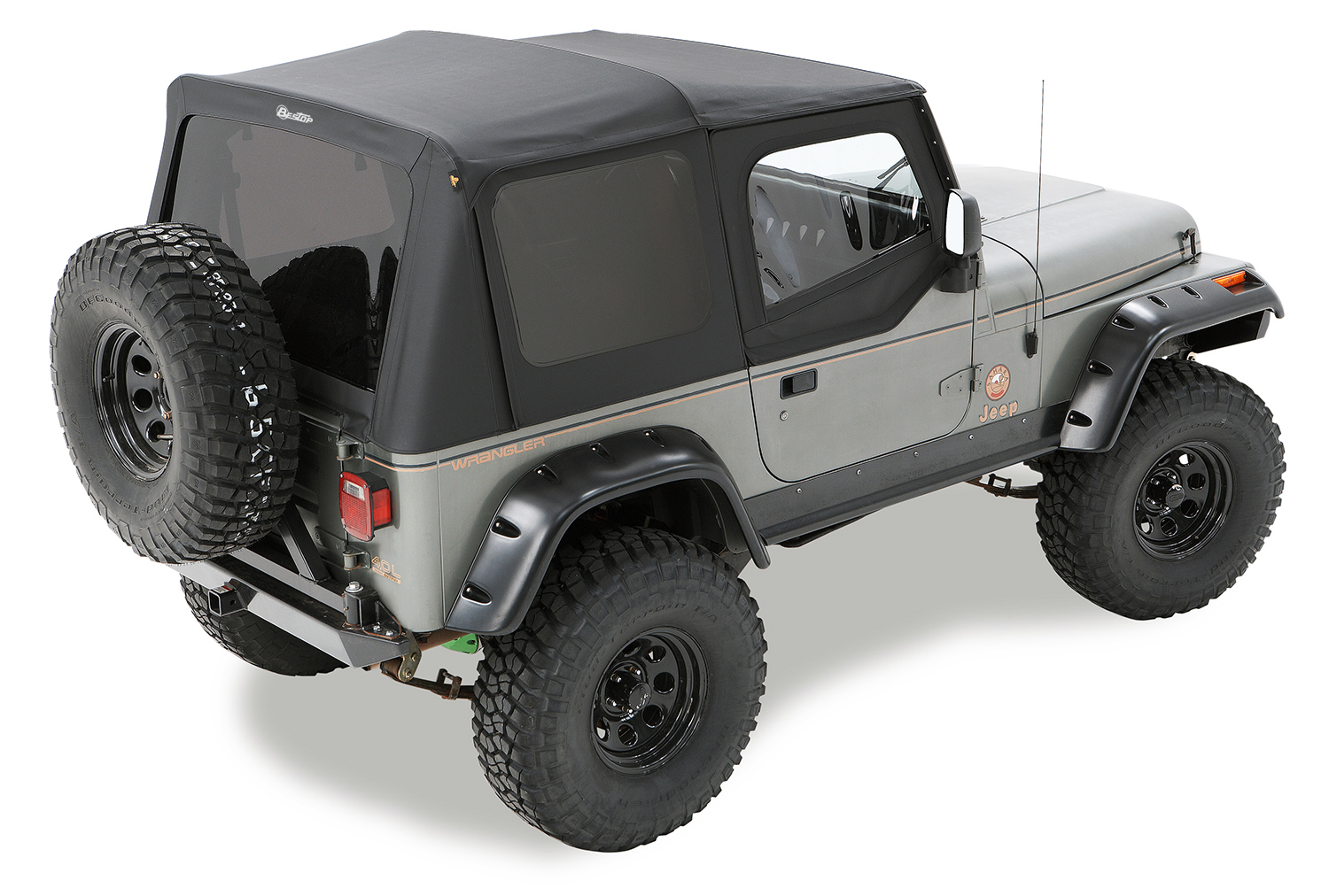 Bestop 79129-35 - Replace-A-Top for OEM Hardware For Jeep 2003-2006 Wrangler TJ Tinted Black Diamond Sailcloth Upper Door Skins Included Bestop 79129-35 - Replace-A-Top for OEM Hardware For Jeep 2003-2006 Wrangler TJ Tinted Black Diamond Sailcloth Upper Door Skins Included