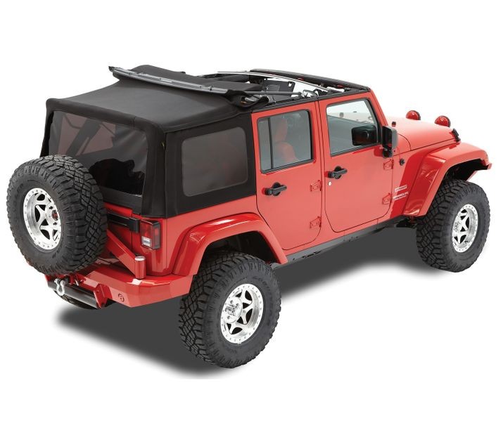 Bestop 79837-17 - Replace-A-Top for OEM Hardware For Jeep 2007-2009 Wrangler JK 4 Door Tinted Black Premium Twill No Door Skins Included Bestop 79837-17 - Replace-A-Top for OEM Hardware For Jeep 2007-2009 Wrangler JK 4 Door Tinted Black Premium Twill No Door Skins Included