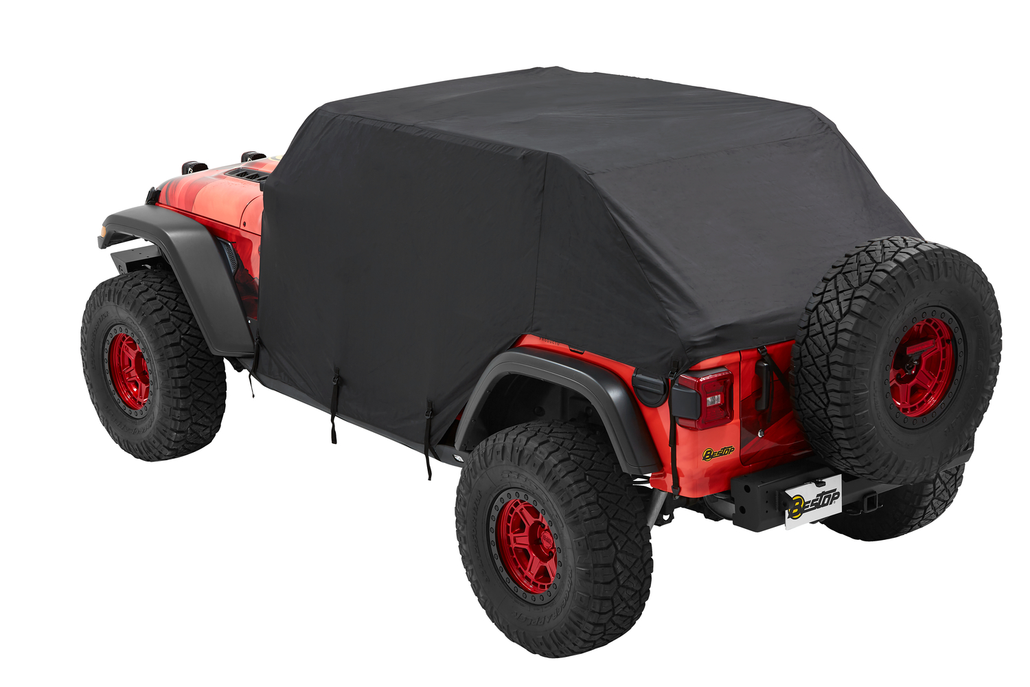 Bestop 81043-01 - All Weather Jeep Trail Cover For Jeep 2007-2018 Wrangler JK 4 Door Black Trektop or No Top Bestop 81043-01 - All Weather Jeep Trail Cover For Jeep 2007-2018 Wrangler JK 4 Door Black Trektop or No Top