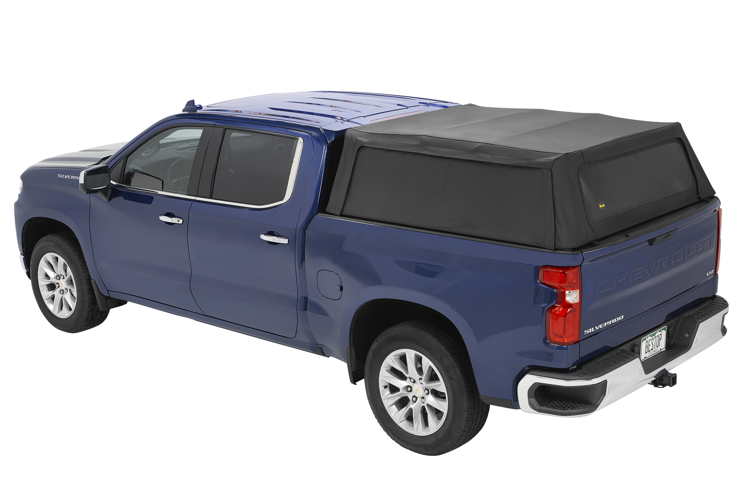 Bestop 77337-35 - Supertop Truck Bed Cap 2 For Chevy/GMC 2020-2024 Silverado/Sierra 2500/3500 HD 6.8 Foot Black Diamond PVC Coated Sailcloth No Drill Bestop 77337-35 - Supertop Truck Bed Cap 2 For Chevy/GMC 2020-2024 Silverado/Sierra 2500/3500 HD 6.8 Foot Black Diamond PVC Coated Sailcloth No Drill