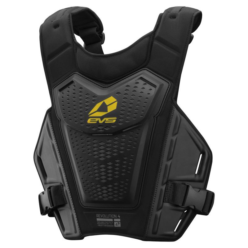 EVS RV4-BK-L/XL - Revo 4 Roost Deflector Black/Hiviz - Large/XL