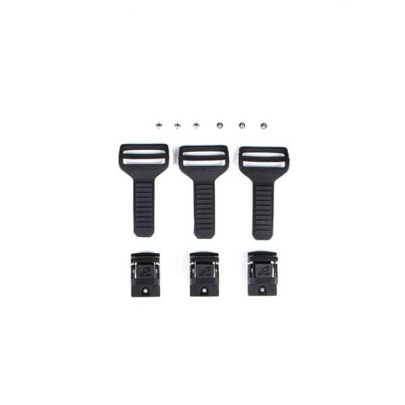 EVS KBRP-RS9-ST-KT - RS9 Buckle Kit (3 Male/3 Female/Hardware) Black - One Size