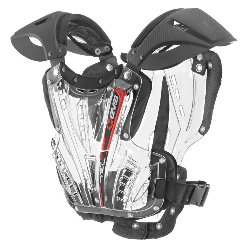 EVS VEX-CLR-L - Vex Chest Protector Clear/Black - Large