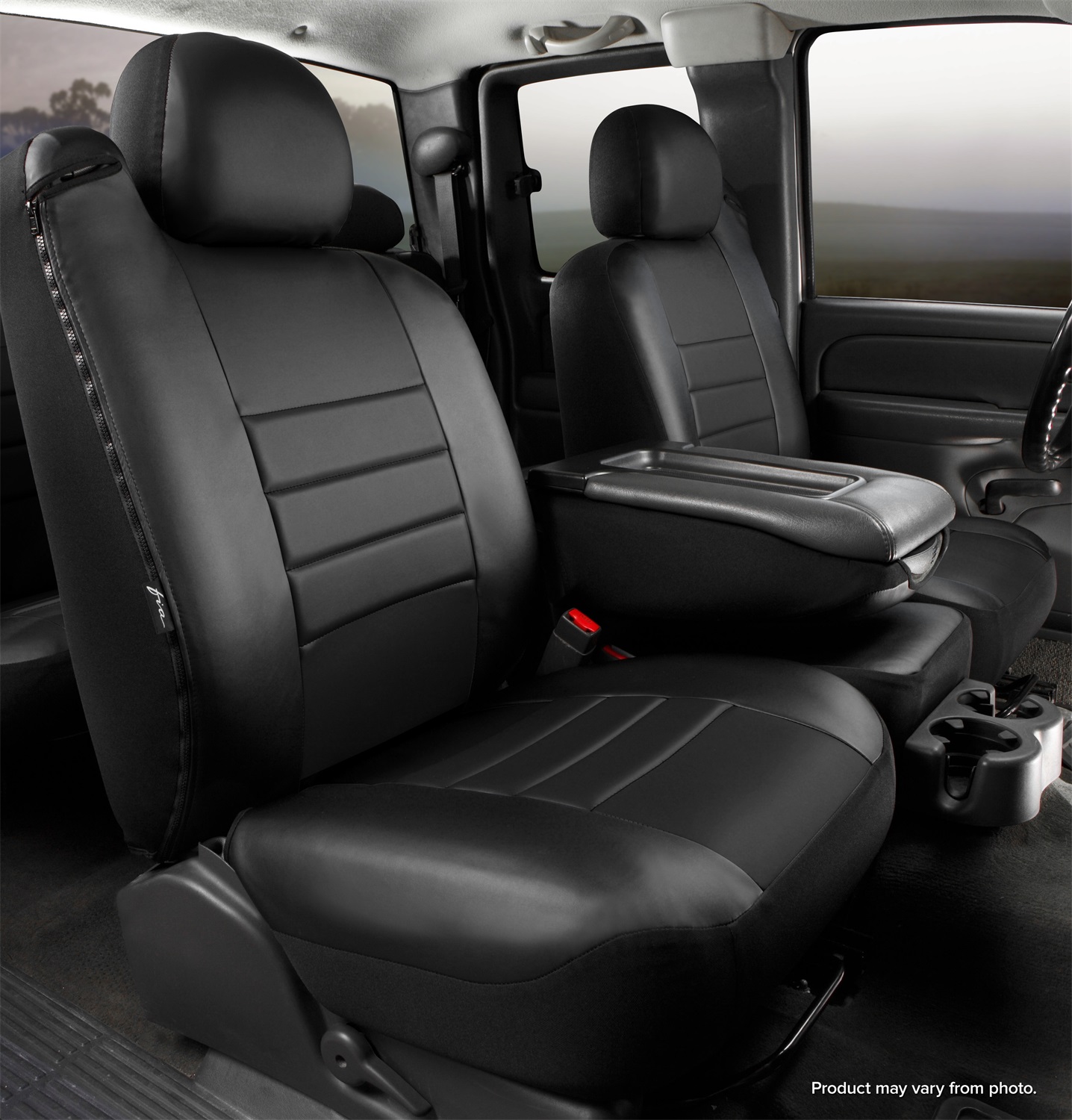 FIA SL68-37 BLK/BLK - LeatherLite™ Custom Seat Cover FIA SL68-37 BLK/BLK - LeatherLite™ Custom Seat Cover