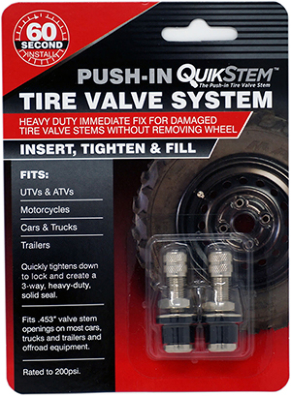 Hardline QS-1 - Tire Valve Stems 1.5 in. Long .453 od. - Pair Hardline QS-1 - Tire Valve Stems 1.5 in. Long .453 od. - Pair