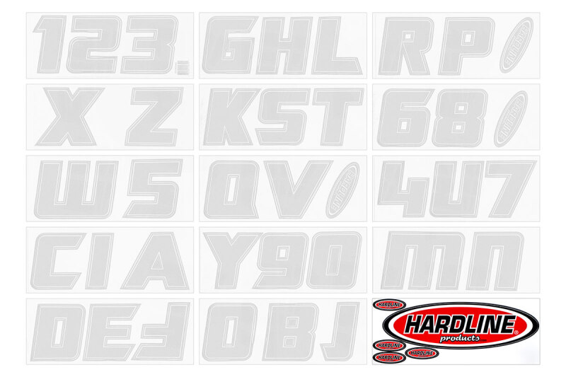 Hardline SILVER900 - Boat Lettering Registration Installation Kit 3 in. - 900 Silver Hardline SILVER900 - Boat Lettering Registration Installation Kit 3 in. - 900 Silver