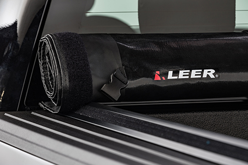 Leer 610335 - 22-25 Nissan Frontier Tonneau Cover Truck Bed Topper Soft Roll Up 4 Foot 10 Inch With or Without Track Black