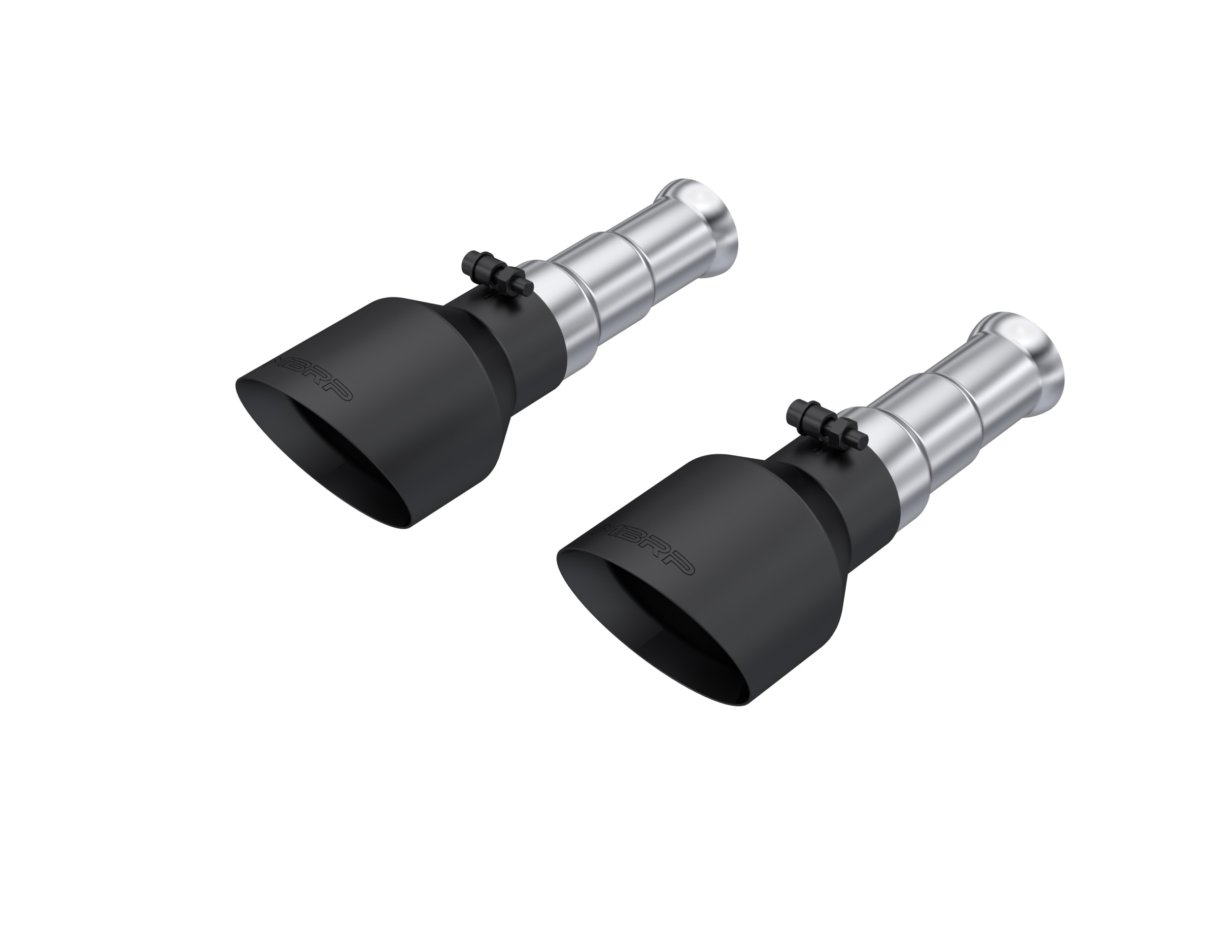 MBRP T5200BLK - 2009-2018 Ram 1500 and 2019-2024 Ram 1500 5.7L Hemi Black Exhaust Tips, Armor BLK 5 Inch OD Dual Wall Angle Cut. Sold In Pairs