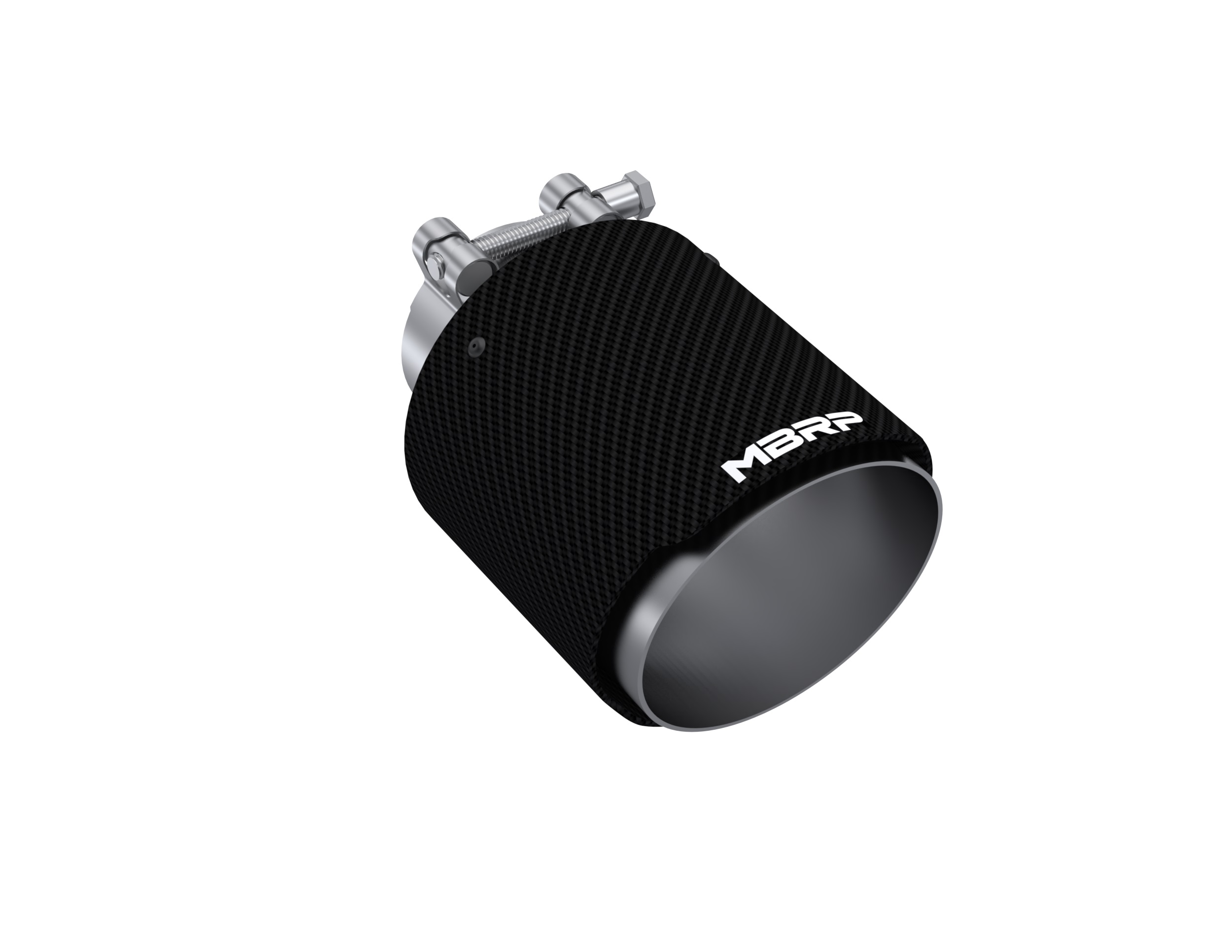 MBRP T5191CF - Carbon Fiber Tip 2.5 Inch ID 4.5 Inch OD Out 6.5 Inch Length Angle Cut Dual Wall