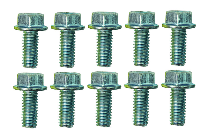 Moroso 38843 - 5/16in-18 x .750in Serrated Zinc Flange Bolt  - 10 Pack Moroso 38843 - 5/16in-18 x .750in Serrated Zinc Flange Bolt  - 10 Pack
