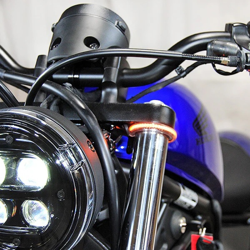 New Rage Cycles REBEL500-FB - New Rage 17+ Honda Rebel 500 Front Turn Signals