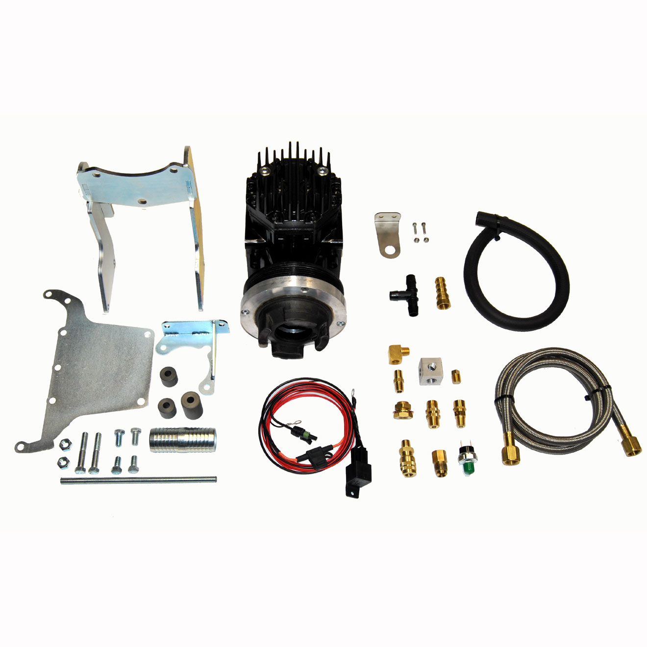 OffRoadOnly AK-MJL18 - Jeep JL/Gladiator York Mini On Board Air Kit For 18-Up Wrangler JL 20-Up Gladiator With 3.6 Liter