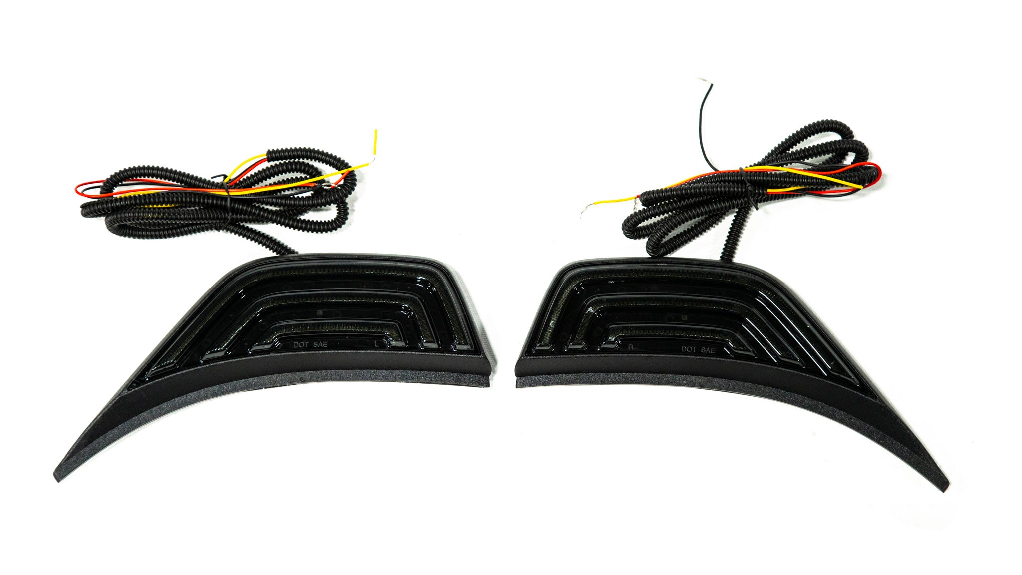 OLM OLME.23005.2 - LED Front Fender Vent Sidemarkers Smoked DRL+ Sequential Turn 2018+ Jeep Wrangler