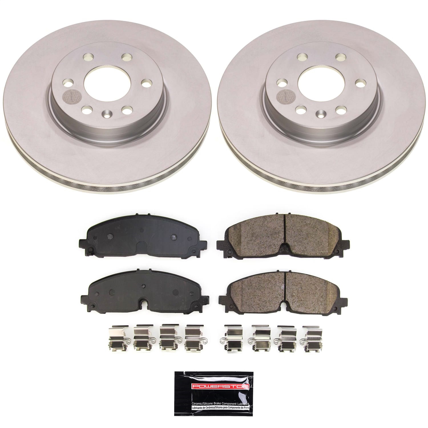 PowerStop CRK8741 - Power Stop 21-22 Chevrolet Colorado Front Z17 Coated Brake Kit