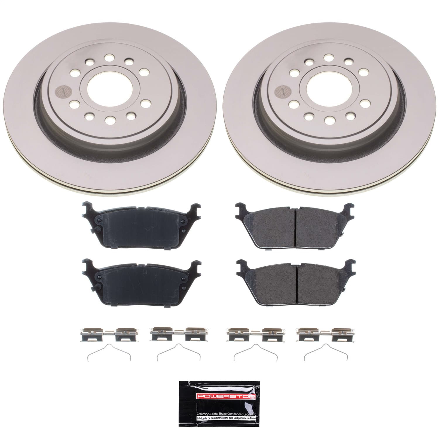 PowerStop CRK8873 - Power Stop 22-23 Jeep Grand Wagoneer Rear Z17 Coated Brake Kit
