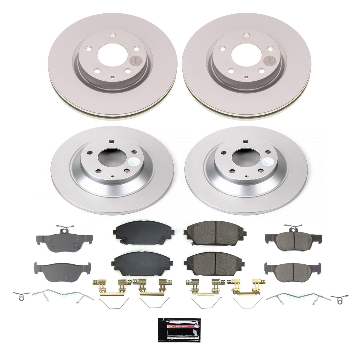 PowerStop CRK9137 - Power Stop 20-22 Mazda CX-30 Front and Rear Z17 Coated Brake Kit
