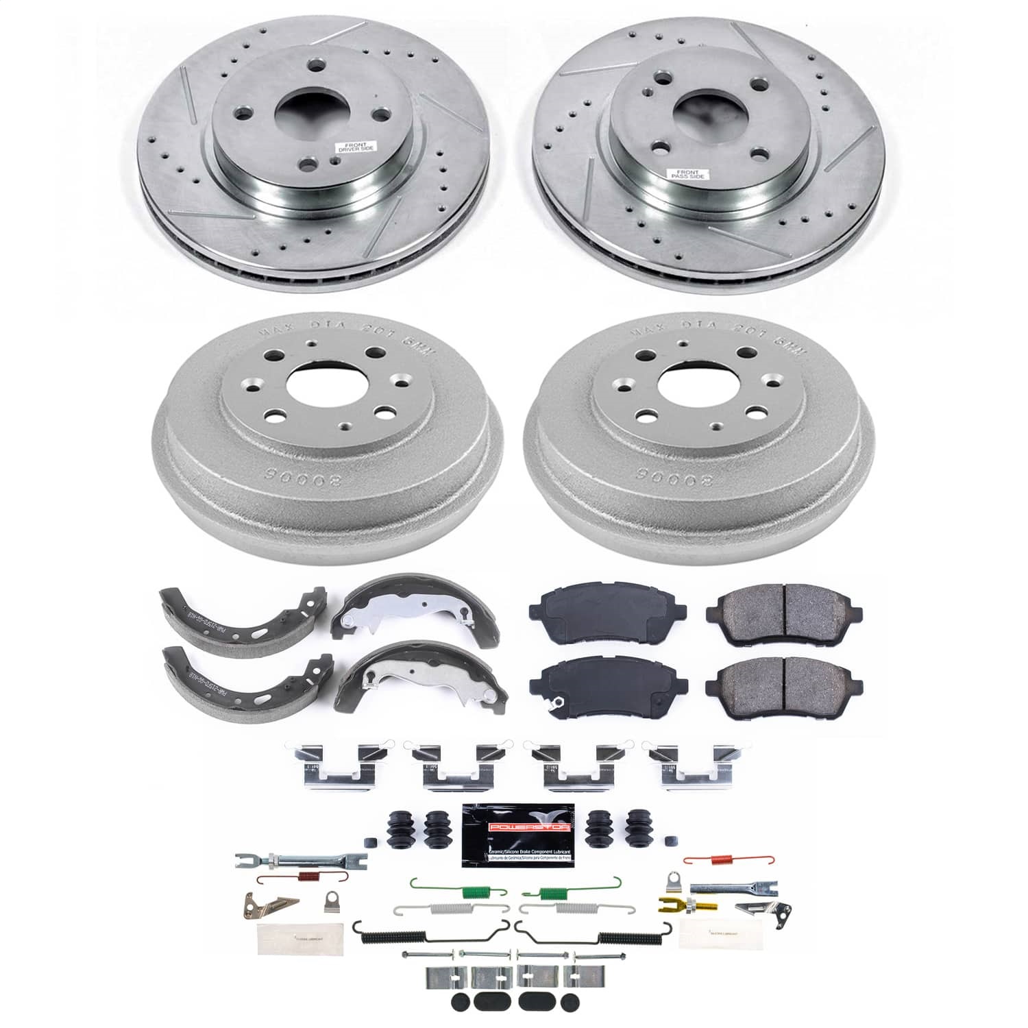 PowerStop K15529DK - Power Stop 11-14 Mazda 2 Front and Rear Z23 Evolution Brake Kit