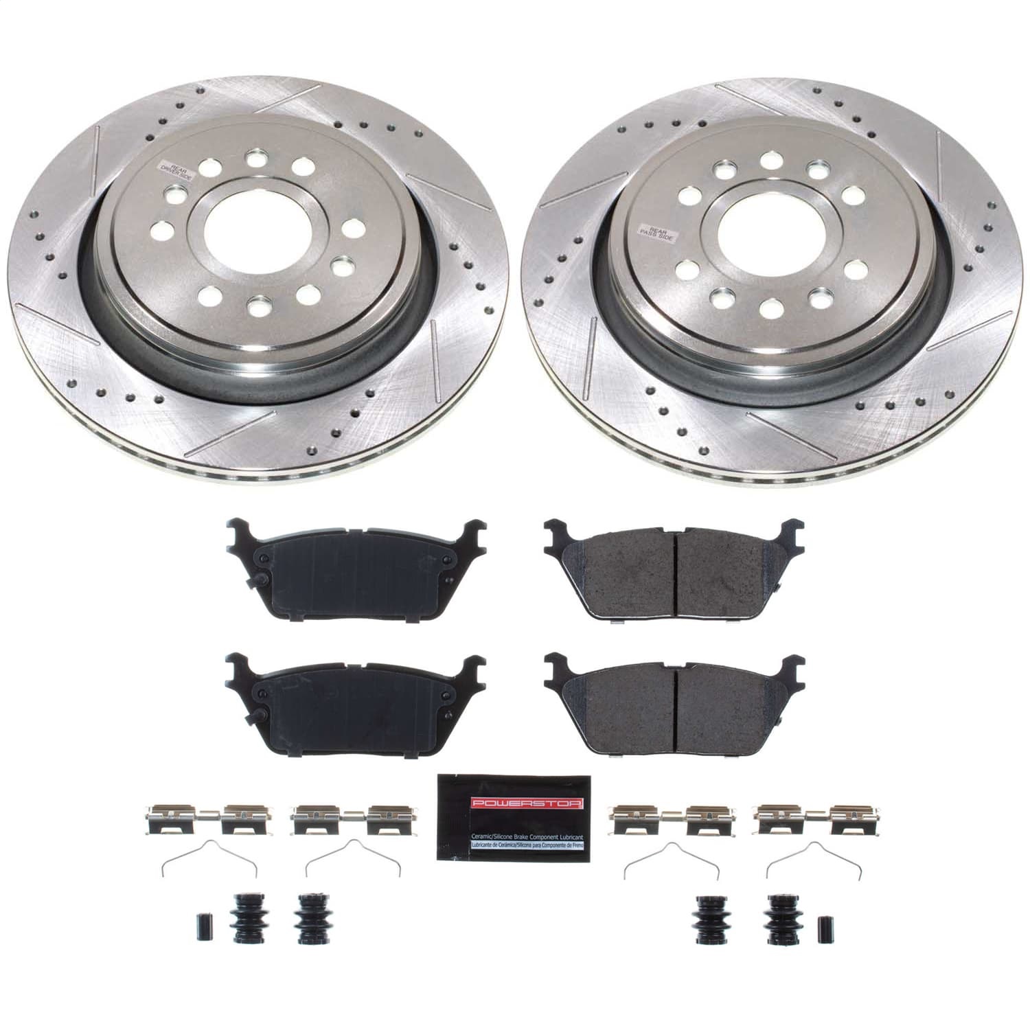 PowerStop K8873 - Power Stop 22-23 Jeep Grand Wagoneer Rear Z23 Evolution Brake Kit