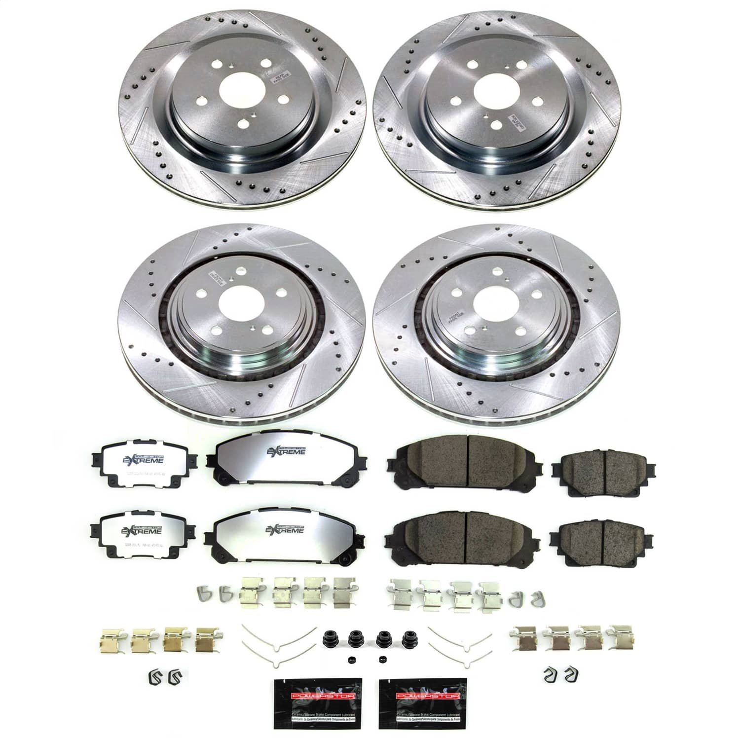 PowerStop K8817-36 - Power Stop 20-22 Toyota Highlander Front and Rear Z36 Truck & Tow Brake Kit