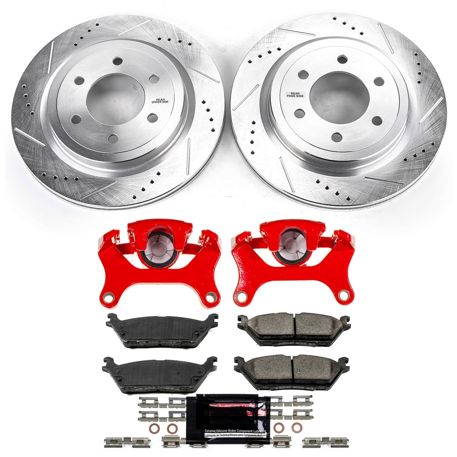 PowerStop KC8030 - Power Stop 18-20 Ford F-150 Rear Z23 Evolution Kit w/Calipers