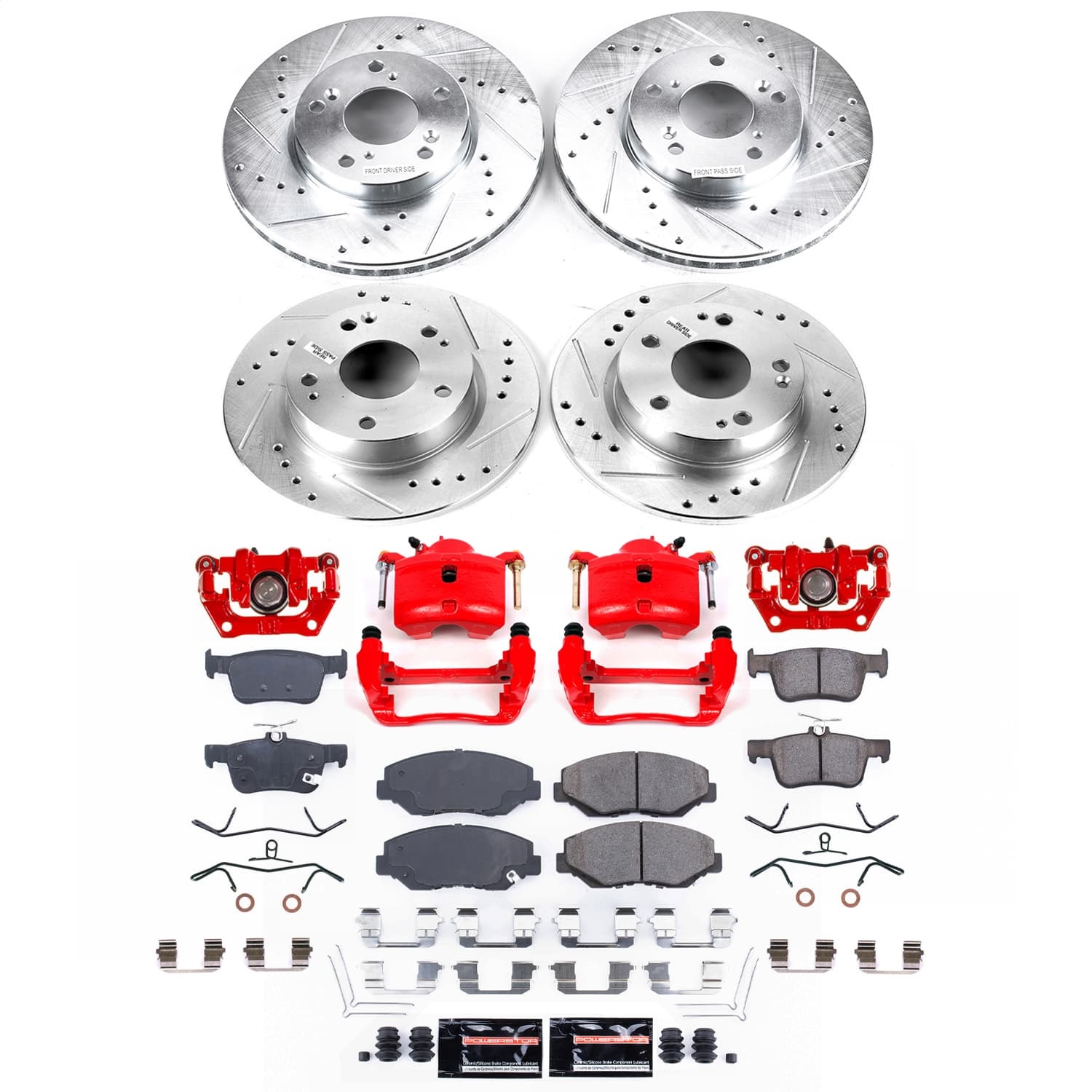 PowerStop KC7574 - Power Stop 16-21 Honda Civic Front and Rear Z23 Evolution Kit w/Calipers PowerStop KC7574 - Power Stop 16-21 Honda Civic Front and Rear Z23 Evolution Kit w/Calipers